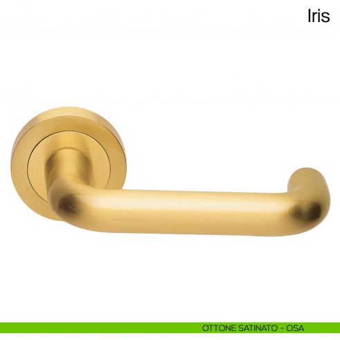 Maniglia per porta Iris Manital ottone satinato