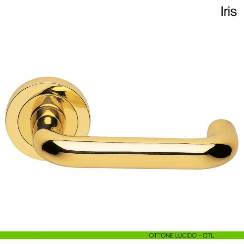 Maniglia per porta Iris Manital ottone lucido