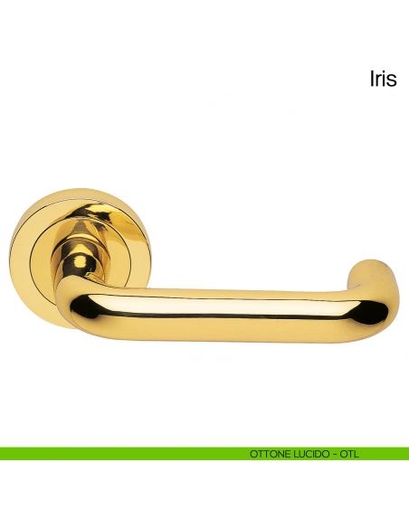 Maniglia per porta Iris Manital ottone lucido