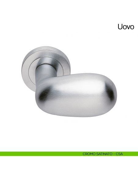 Maniglia per porta Uovo Manital cromato satinato