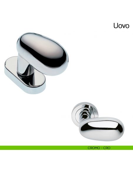 Maniglia martellina DK per finestra Uovo Manital cromato