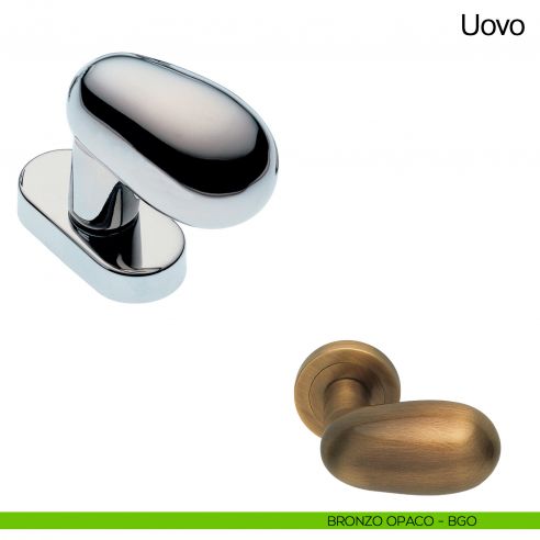 Maniglia martellina DK per finestra Uovo Manital bronzo opaco