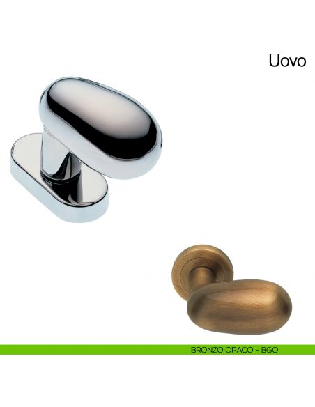 Maniglia martellina DK per finestra Uovo Manital bronzo opaco