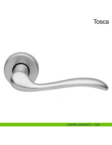 Maniglia per porta Tosca Manital cromato satinato
