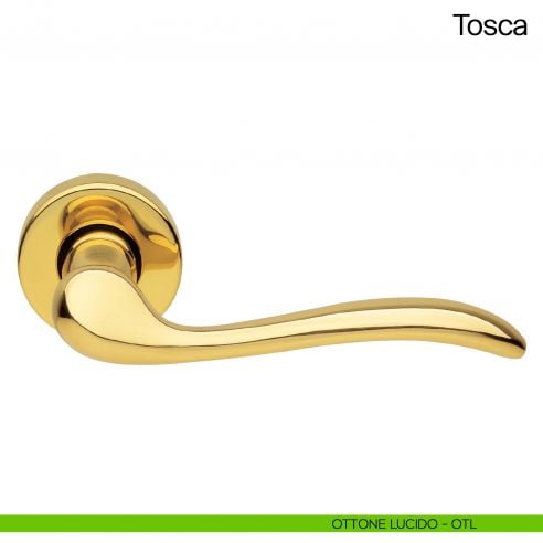 Maniglia per porta Tosca Manital ottone lucido