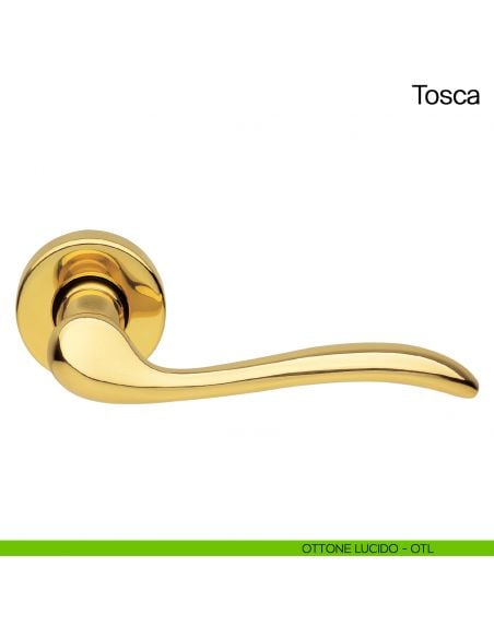 Maniglia per porta Tosca Manital ottone lucido