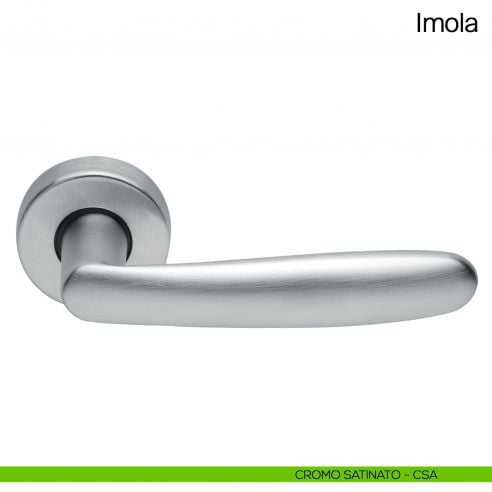 Maniglia per porta Imola Manital cromato satinato