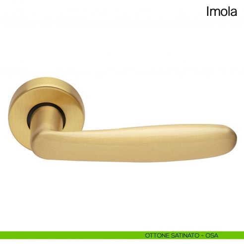 Maniglia per porta Imola Manital ottone satinato