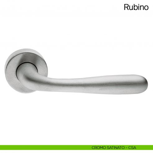 Maniglia per porta Rubino Manital cromato satinato
