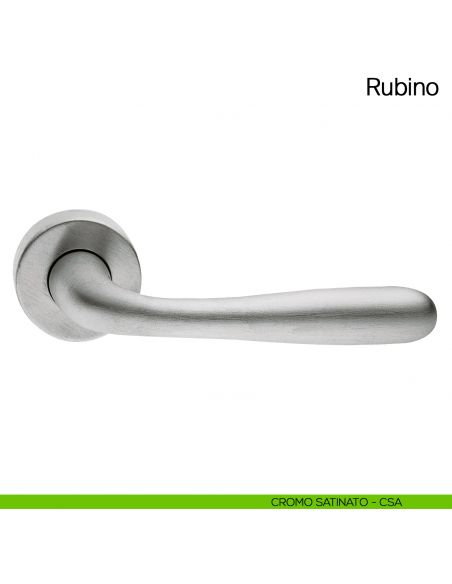 Maniglia per porta Rubino Manital cromato satinato