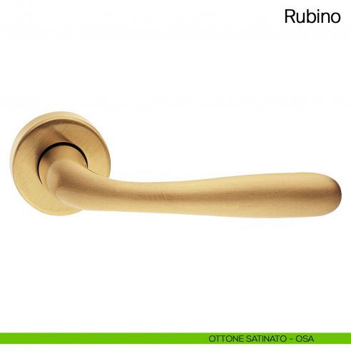 Maniglia per porta Rubino Manital ottone satinato