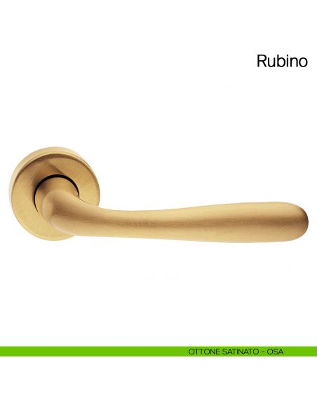 Maniglia per porta Rubino Manital ottone satinato