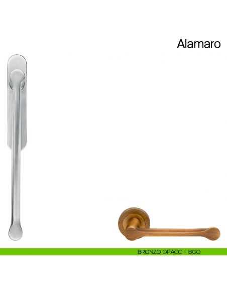 Maniglione per alzante scorrevole Alamaro Manital singolo bronzo opaco