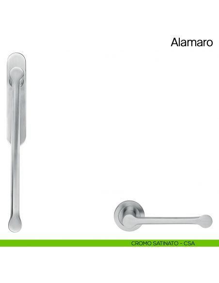 Maniglione per alzante scorrevole Alamaro Manital singolo cromato satinato