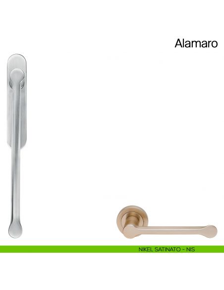 Maniglione per alzante scorrevole Alamaro Manital singolo nikel satinato