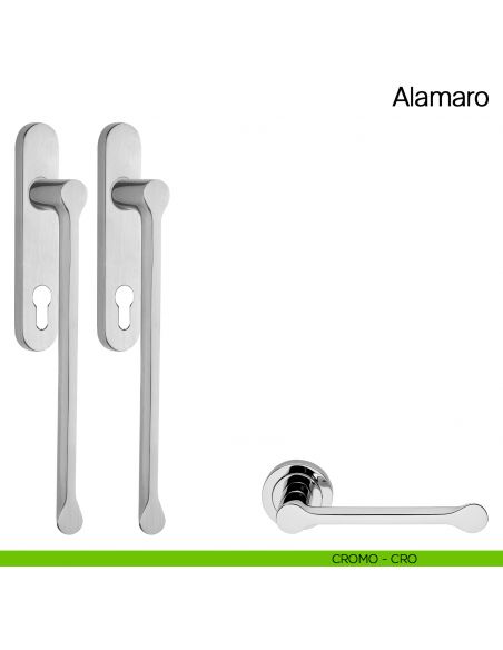 Maniglione per alzante scorrevole Alamaro Manital accoppiato cromato