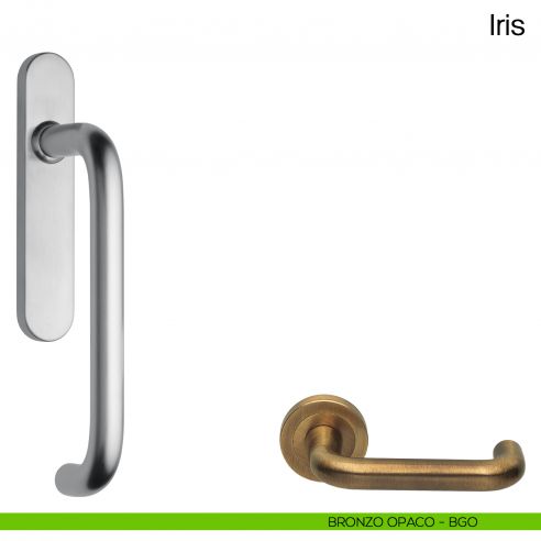 Maniglione per alzante scorrevole IR25 Manital singolo bronzo opaco