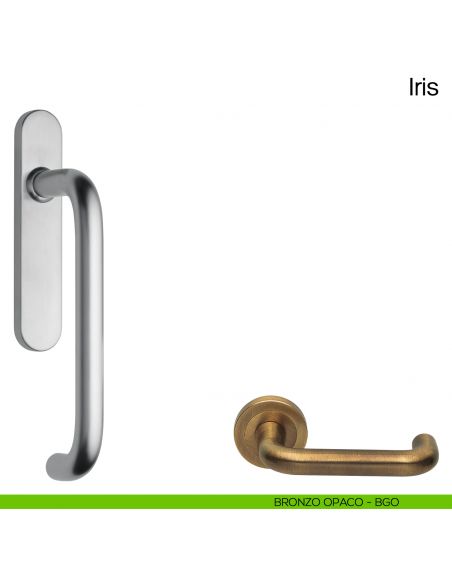 Maniglione per alzante scorrevole IR25 Manital singolo bronzo opaco