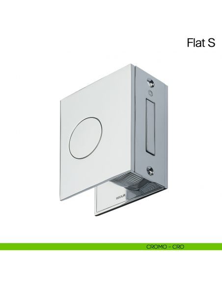 Maniglia per porta scorrevole Flat S Manital con trascinatore cromato