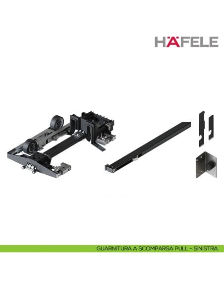 Guarnitura per ante rientranti Hafele Hawa Concepta III 25-35 Pull con maniglia