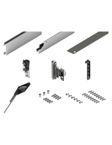 Guarnitura per ante rientranti Hafele Hawa Concepta III 25-35 Pull con maniglia