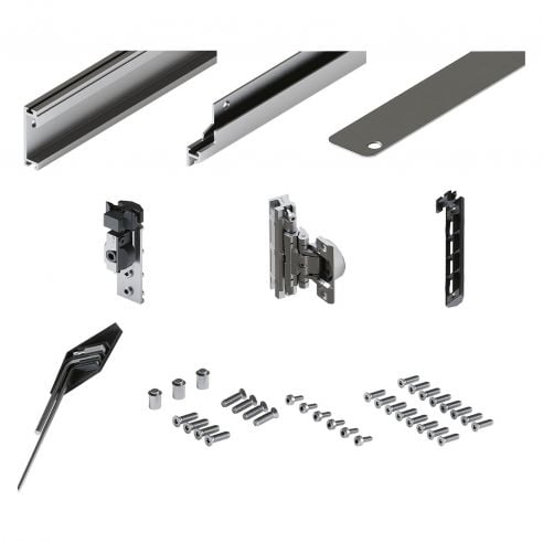 Guarnitura per ante rientranti Hafele Hawa Concepta III 25-35 Pull con maniglia