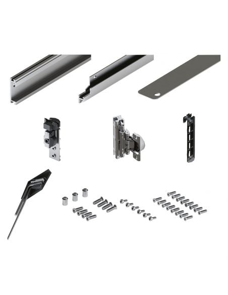 Guarnitura per ante rientranti Hafele Hawa Concepta III 25-35 Pull con maniglia