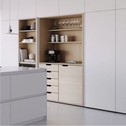 Guarnitura per ante rientranti Hafele Hawa Concepta III 25-35 Push senza maniglia