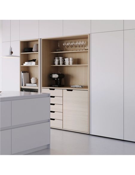 Guarnitura per ante rientranti Hafele Hawa Concepta III 25-35 Push senza maniglia