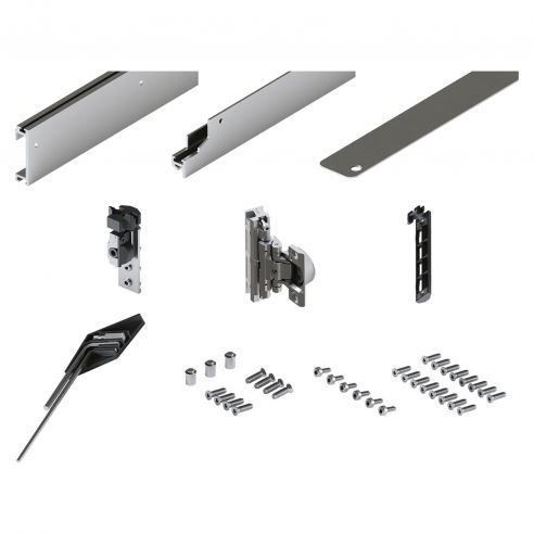 Guarnitura per ante rientranti Hafele Hawa Concepta III 25-35 Push senza maniglia