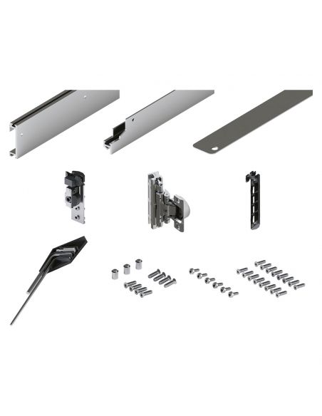 Guarnitura per ante rientranti Hafele Hawa Concepta III 25-35 Push senza maniglia