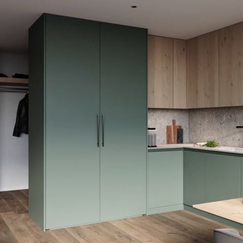 Guarnitura per ante rientranti Hafele Hawa Concepta III 25-35 Pull con maniglia