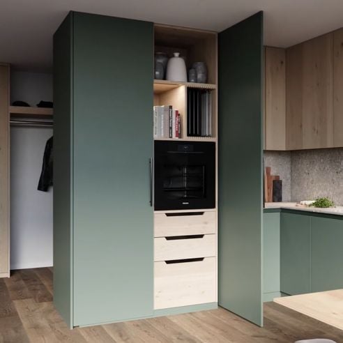 Guarnitura per ante rientranti Hafele Hawa Concepta III 25-35 Pull con maniglia