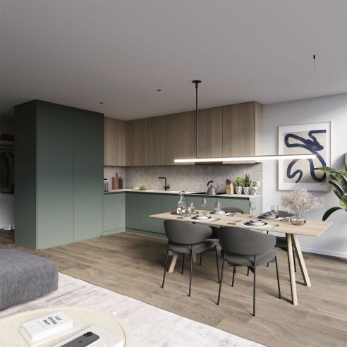 Guarnitura per ante rientranti Hafele Hawa Concepta III 25-35 Push senza maniglia