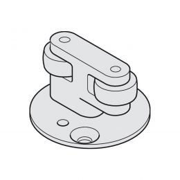 Guida per due porte scorrevoli a battente ad azione singola Hafele Hawa Concepta III