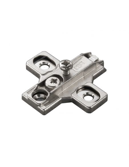 Base H 3 a croce regolabile tramite eccentrico Serie 200 montaggio tradizionale per cerniera Salice B2R3E39