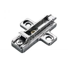 Base H 3 a croce Domi a innesto rapido con clip e regolabile per cerniera Salice BAR3R39