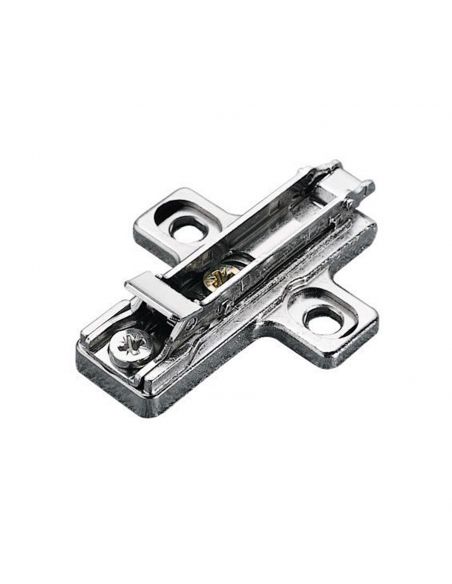 Base H 6 a croce Domi a innesto rapido con clip e regolabile per cerniera Salice BAR3R69