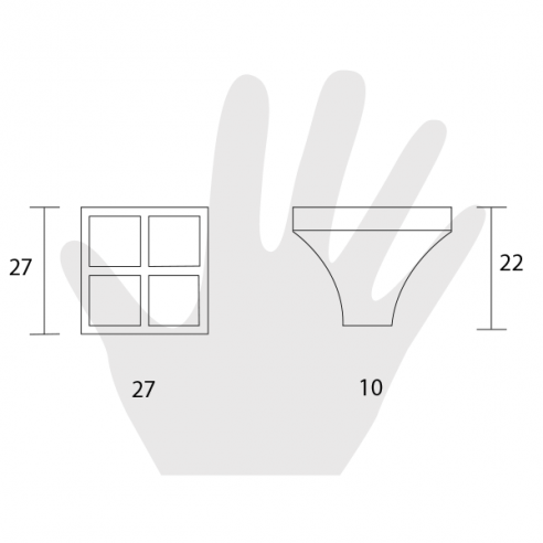 Pomello per mobile Swarovski Metal Style argento vecchio disegno