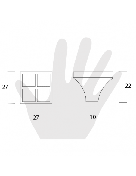 Pomello per mobile Swarovski Metal Style argento vecchio disegno