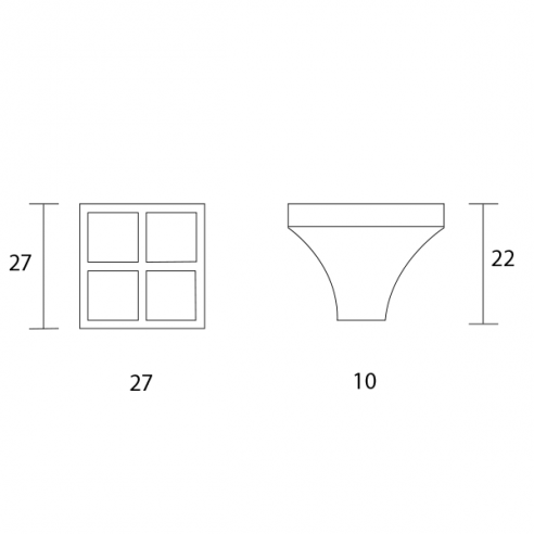 Pomello per mobile Swarovski Metal Style nickel lucido disegno