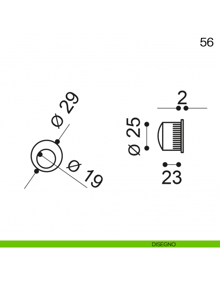 Ditale di trascinamento Manital art.56 disegno