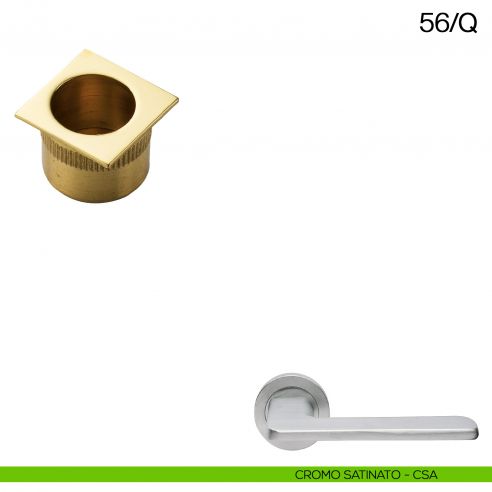 Ditale di trascinamento quadrato Manital art.56/Q cromato satinato