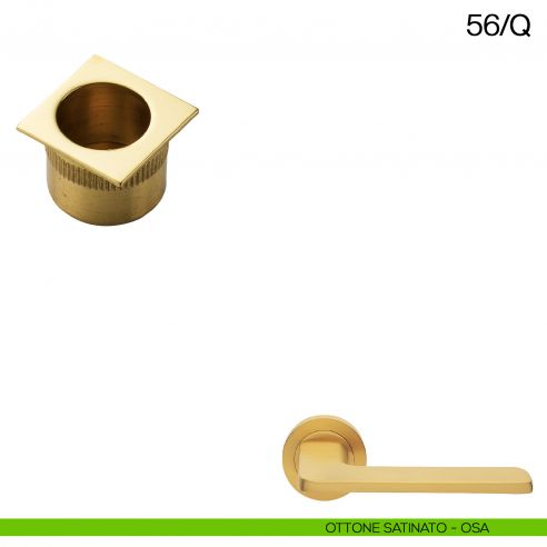 Ditale di trascinamento quadrato Manital art.56/Q ottone satinato