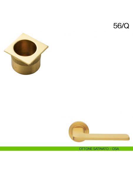 Ditale di trascinamento quadrato Manital art.56/Q ottone satinato