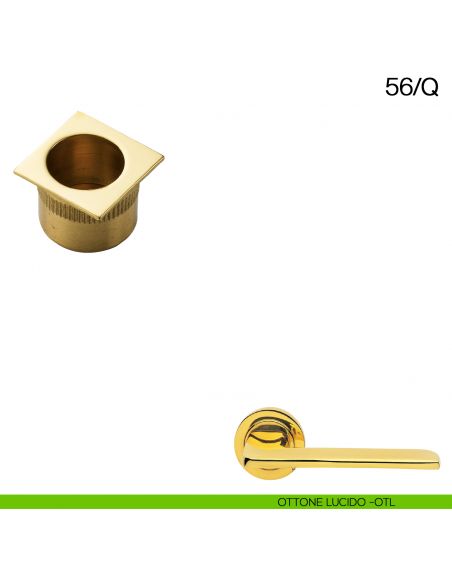 Ditale di trascinamento quadrato Manital art.56/Q ottone lucido