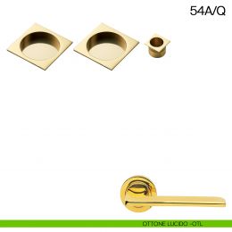 Maniglia incasso quadrata cieca con trascinatore Manital art.54A/Q 2