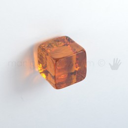 Pomello per mobile vetro topazio Metal Style