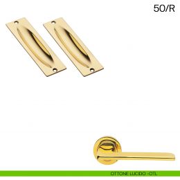 Maniglia incasso rettangolare cieca Manital art.50/R 2