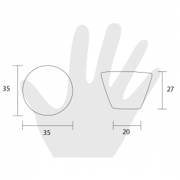 Pomello per mobile vetro pulegoso trasparente Metal Style 2